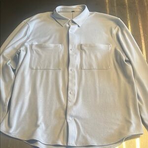 Lululemon Athletica White Casual Button Down Shirt